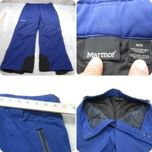 Marmot Snow‎ Pants Mens Medium Blue Waterproof Knee Pads Insulated Ski 30x31